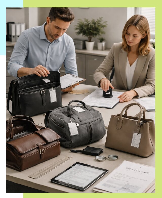 Сертификация сумок в Белогорске от 7652 руб. | Алешин-Бгк