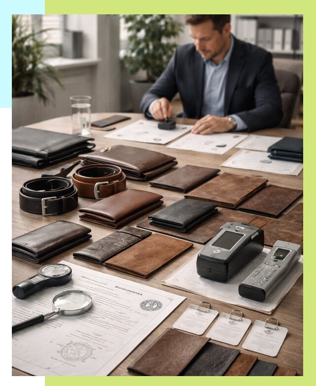 Сертификация кожаных изделий в Белогорске от 12242 р. | Алешин-Бгк