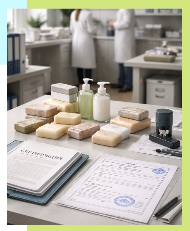 Сертификация мыла и сертификат на мыло в Белогорске от 12242 | Алешин-Бгк