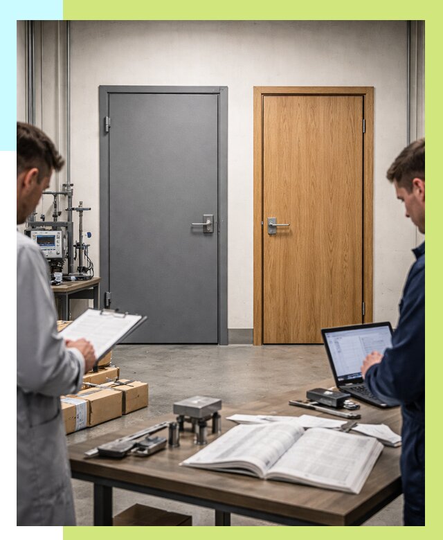 Сертификация дверей в Белогорске от 8162 р. под ключ | Алешин-Бгк