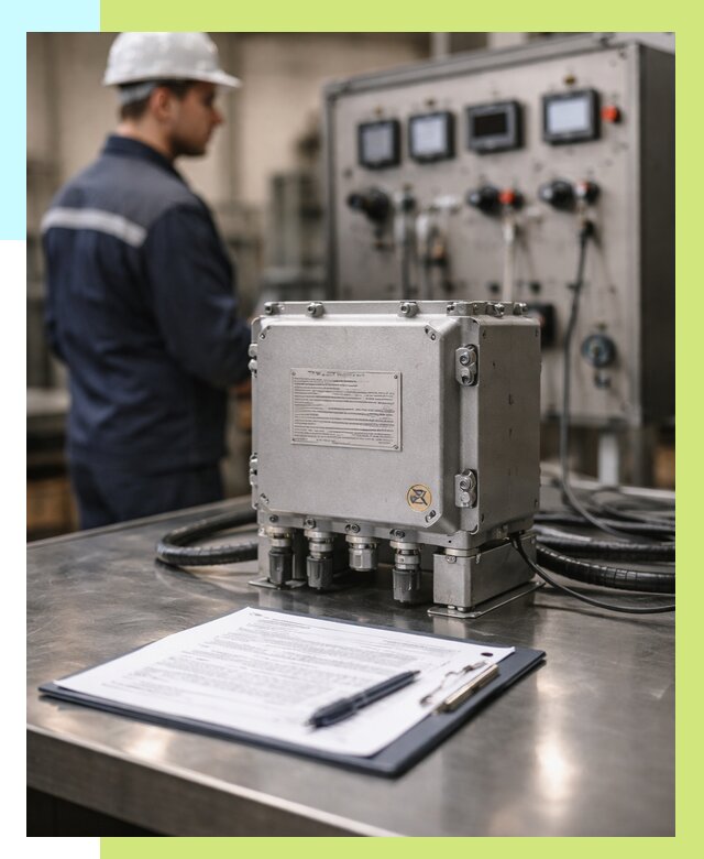 Сертификация взрывозащищенного оборудования в Белогорске от 35707 р. | Алешин-Бгк