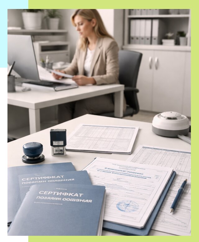 Сертификаты пожарной безопасности в Белогорске от 15303 р. | Алешин-Бгк