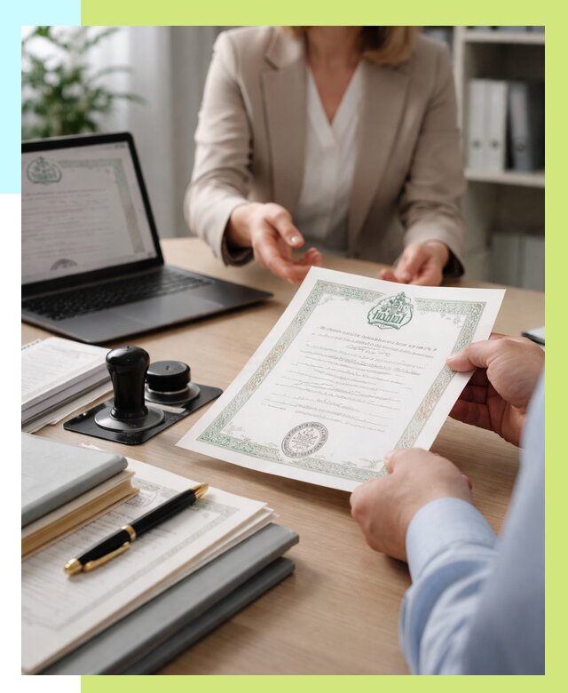 Халяль сертификат в Белогорске, получить от 15303 р. | Алешин-Бгк