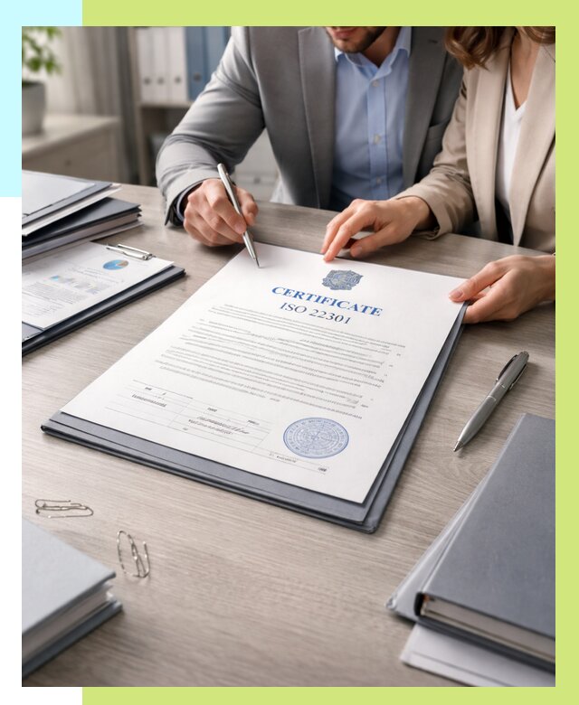 Сертификат ISO 22301 в Белогорске от 45909 р. | Алешин-Бгк срочно